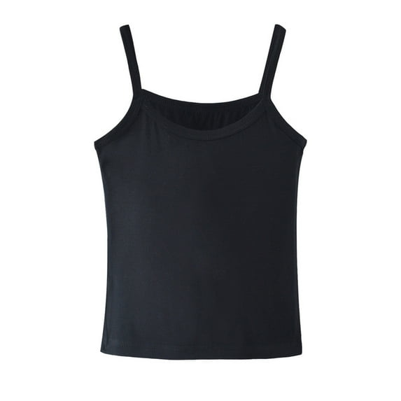 purcolt Girls Modal Camisole Tops Summer Spaghetti Strap Tank Top Kids Sleeveless Dance Athletic Shirt