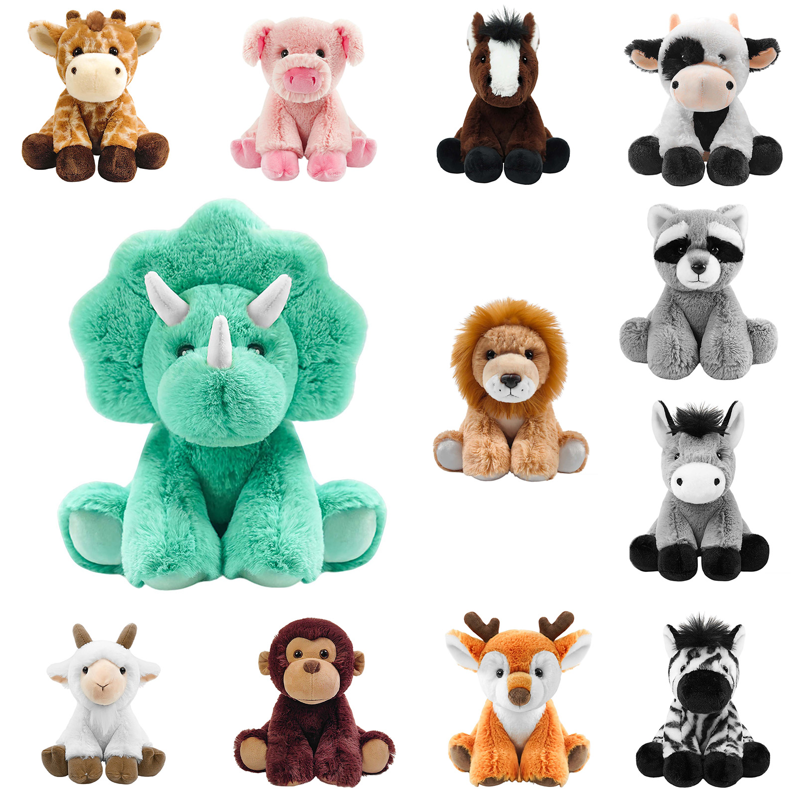 purcolt 9 inches Stuffed Animal Soft Plush Toy Cute Dolls Gifts for ...