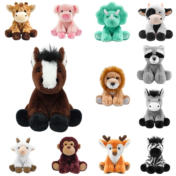 purcolt 9 inches Stuffed Animal Soft Plush Toy Cute Dolls Gifts for Kids Boys Girls, Horse