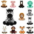 thumbnail image 1 of purcolt 9 inches Stuffed Animal Soft Plush Toy Cute Dolls Gifts for Kids Boys Girls, Zebra, 1 of 6