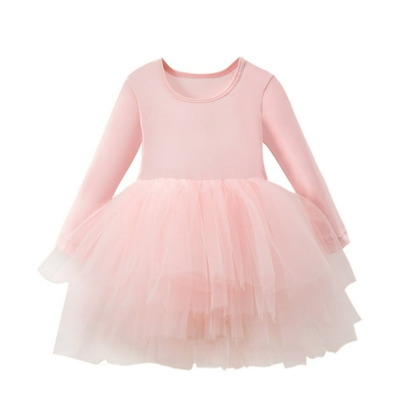 purcolt Ballet Leotards for Girls Long Sleeve Dance Gymnastics Leotards Toddler Ballet Outfit with Tulle Skirt (Little/Big Kids)