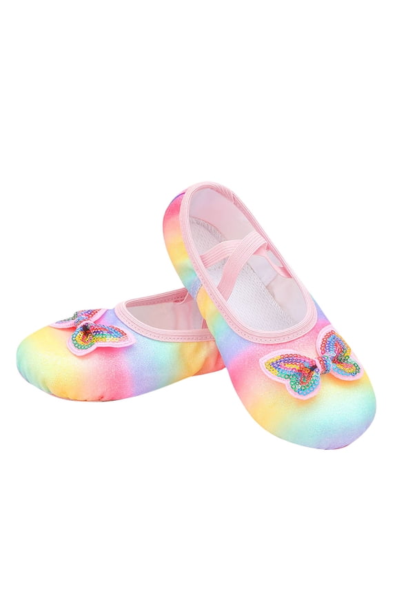 Ballet Shoes for Girls Glitter Boys Ballet Slippers Dance Shoes with Split-Sole for Yoga Gymnastics Ballerina (Toddler/Little Kid/Big Kid/Women)