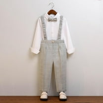 purcolt Boys Formal Suit Dress Pants Straight Leg Slim Fit Flat Front School Uniform Pants Trousers for Toddler Kids Children