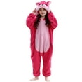thumbnail image 1 of purcolt Family Matching Onesie Pajamas, Mom and Kids Flannel Animal Cosplay Suit One Piece Costume Sleepwear Homewear Christmas Party Holiday Pajamas(Kids, 7-8 Years), 1 of 7