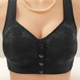 thumbnail image 1 of purcolt Front Closure Double Support Wireless Bra, Lace Bra with Stay-in-Place Straps, Full-Coverage Wire-Free Lightly Lined Comfort Bralette for Everyday Wear, 1 of 3