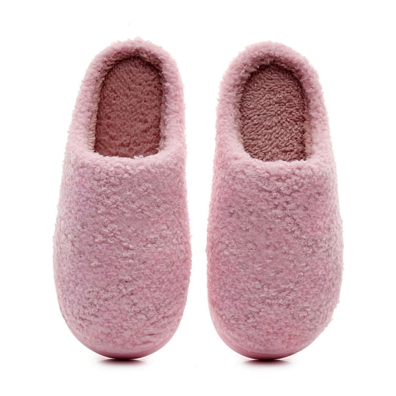 purcolt Fuzzy Slippers for Women Warm Lining Platform Cozy Non-Slip Memory Foam Slippers House Shoes
