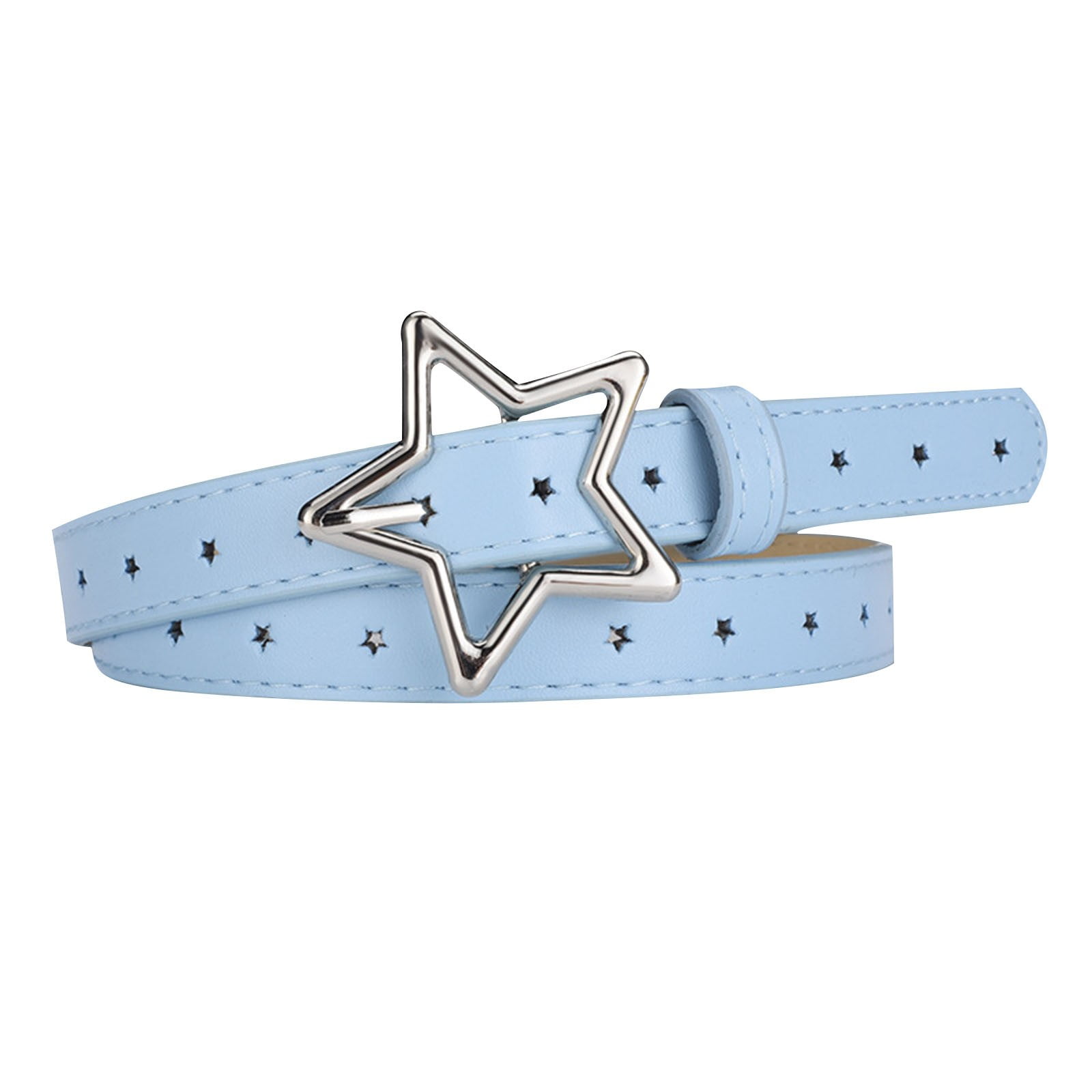 Cute Metallic Belt Pink GOLD Metallic Leather Waist Belt With Large Round  main image 4
