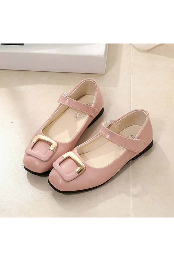Girls Dress Shoes, Flower Toddler/Little Kids/Big Kids Shoes, Mary Jane Shoes Low Heels Flats for School Wedding Uniform Party