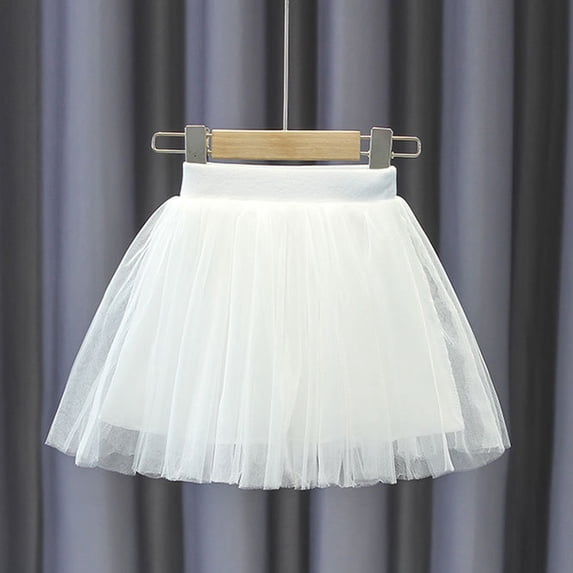 purcolt Girls High Waist Tulle Skirts A-line Mesh Skirt Short Tutu Skirts Dress for Girls 1-8 Years