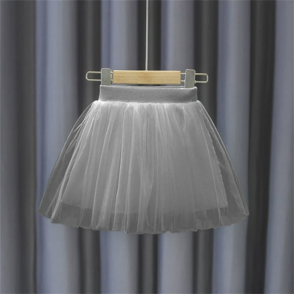 purcolt Girls High Waist Tulle Skirts A-line Mesh Skirt Short Tutu Skirts Dress for Girls 1-8 Years