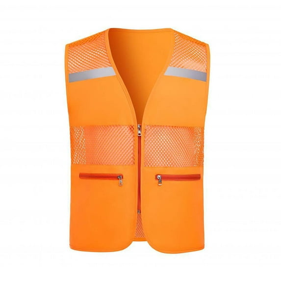 purcolt Hi Vis Reflective Safety Vest for Men Women, Breathable Mesh Fishing Vest, Construction Vests for Outdoor Work