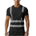 thumbnail image 1 of purcolt High Visibility Shirts for Men Class 3 Hi Vis Reflective Safety Construction Shirts for Men Women, Short Sleeve Work Shirts with Pocket, Meet ANSI, 1 of 8