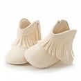 thumbnail image 1 of purcolt Infant Baby Boys Girls Cowboy Boots with Tassels Newborn Non-Slip Soft Sole First Walking Shoes Toddler Side Zipper Booties, 1 of 9