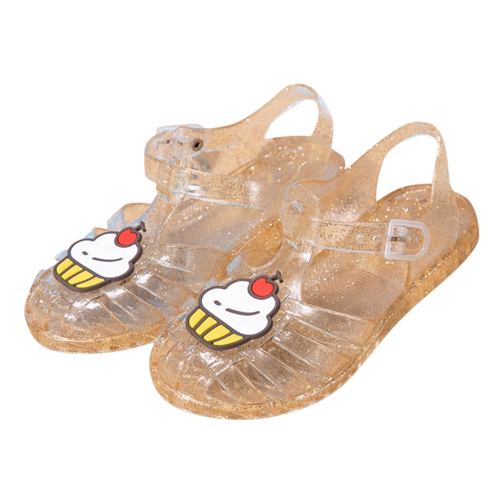 Girls Waterproof Princess Jelly Sandals - Pink main image 1