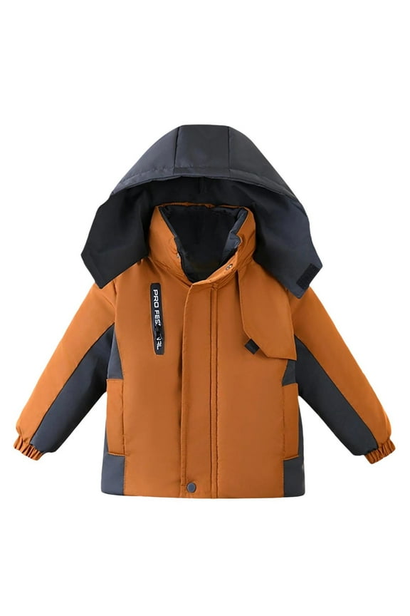Kid's Boy's and Girl's Ski Jacket Waterproof Warm Thick Winter Jacket Windproof Hooded Snow Coat 3-7 Years