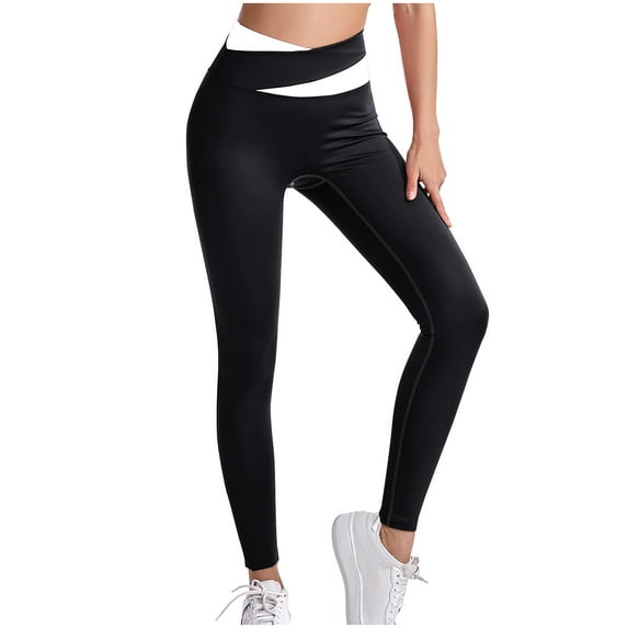 purcolt Leggings for Women Crossover High Waisted Tummy Control Yoga Pants No See Through Buttery Soft Athletic Gym Workout Leggings