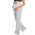 thumbnail image 1 of purcolt Maternity Pants Over The Belly Wide Leg Trousers Yoga Work Dress Pregnancy Pants, 1 of 7