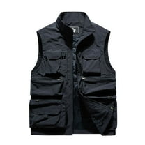 purcolt Men's Fishing Vest Lightweight Quick Dry Mesh Lining Cargo Vest with Multi Pockets for Outdoor Hiking Travel Work Photo