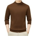 thumbnail image 1 of purcolt Men's Mock Neck Stretchy Knitted Sweaters Soft Casual Classic Pullover Long Sleeve Sweaters with Ribbing Edge, 1 of 5