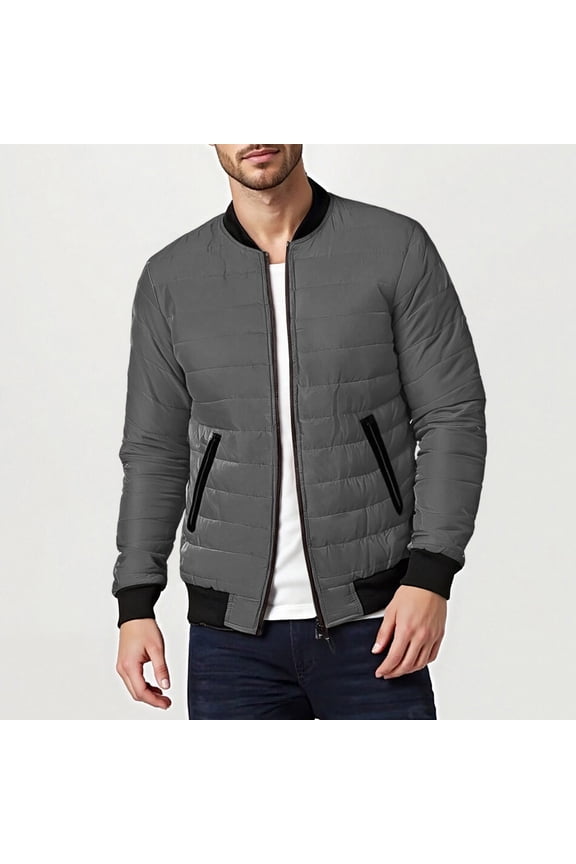 Men's Packable Lightweight Water-Resistant Puffer Jackets Windproof Insulated Thermal Warm Winter Coats for Running Travel