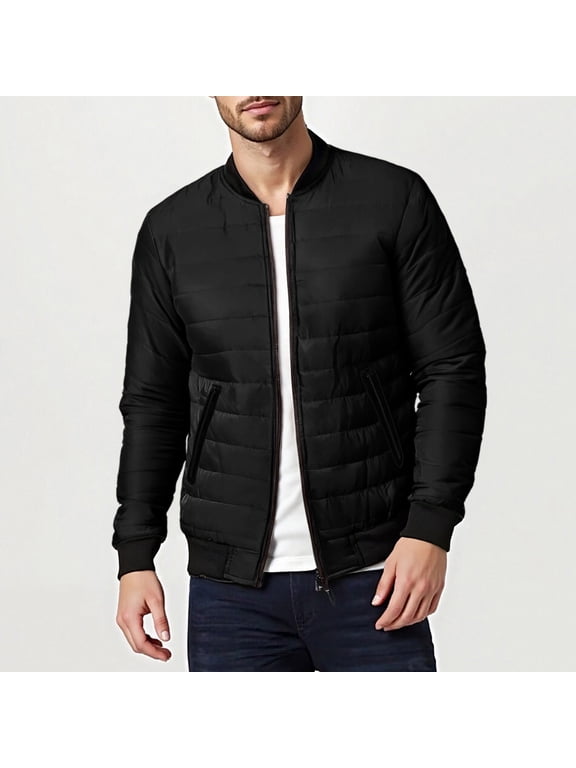 Men's Packable Lightweight Water-Resistant Puffer Jackets Windproof Insulated Thermal Warm Winter Coats for Running Travel