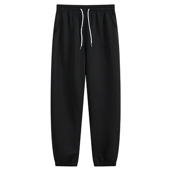 purcolt Men's Plus Size Casual Sweatpants Everyday Cotton Joggers Loose Elastic Waist Athletic Workout Sport Pants Fashion Lounge Trousers with Pockets, Big & Tall Sizes