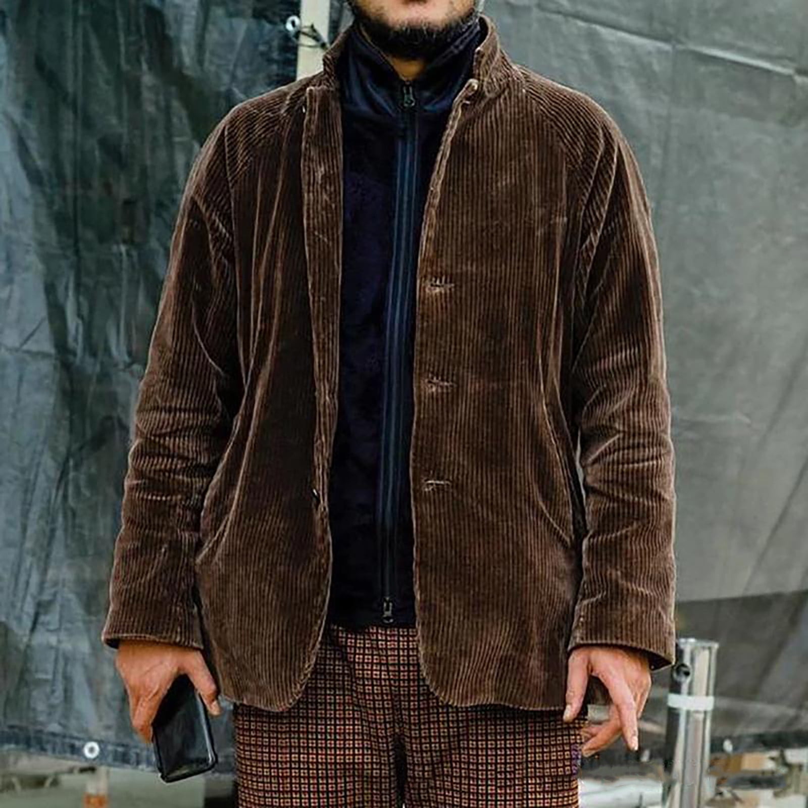 Corduroy trench coat mens online