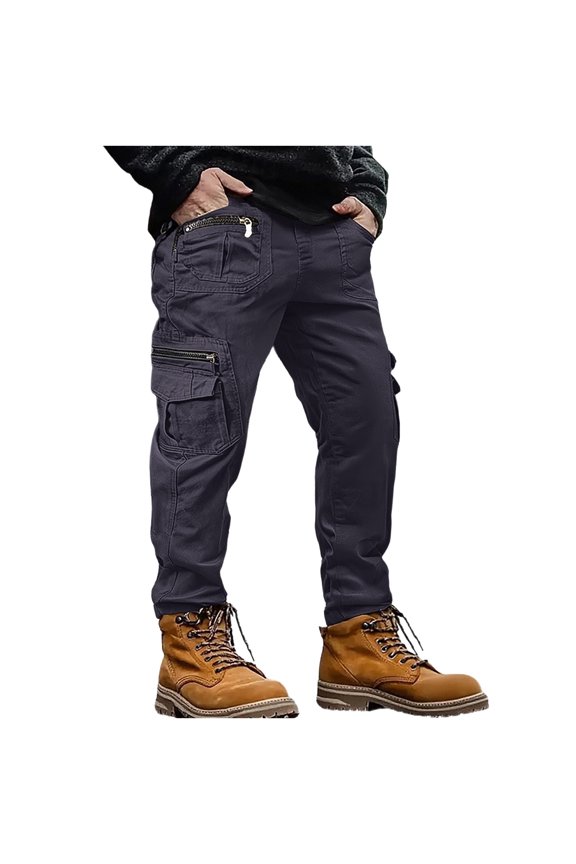 Men's Ripstop Hiking Cargo Pants Water Resistant Lightweight Outdoor Casual Stretch Work Pants with Multi Pockets