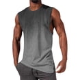 thumbnail image 1 of purcolt Men's Tank Tops Sleeveless Crewneck Gradient Color Shirts Casual Summer Beach Vacation Hawaiian Muscle Gym Tee Shirts, 1 of 5