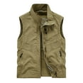 thumbnail image 1 of purcolt Men's Utility Fishing Vest Lightweight Quick Day Mesh Travel Cargo Vest Outdoor Hiking Work Photo Vests with Multi Pockets, 1 of 8