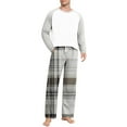 thumbnail image 1 of purcolt Mens Pajamas Set Long Sleeve Soft Pajamas for Men Sleepwear Pjs 2 Piece Lounge Sets Comfy Nightwear with Pockets S-3XL, 1 of 7