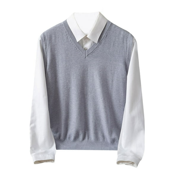purcolt Mens V-N eck Sweaters Casual Knit Lightweight Pullover Sweaters Long Sleeve Fall Winter Tops