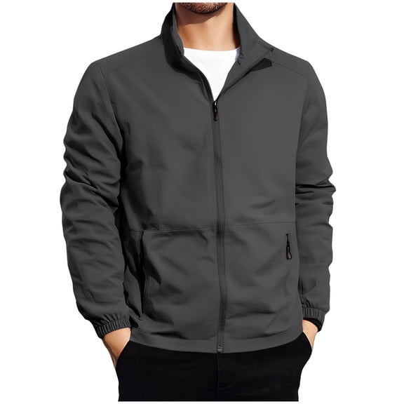 purcolt Mens Windbreaker Jackets Mesh Lining Lightweight Packable Softshell Jacket with Zipper Pockets, Windproof and Dustproof, Big & Tall
