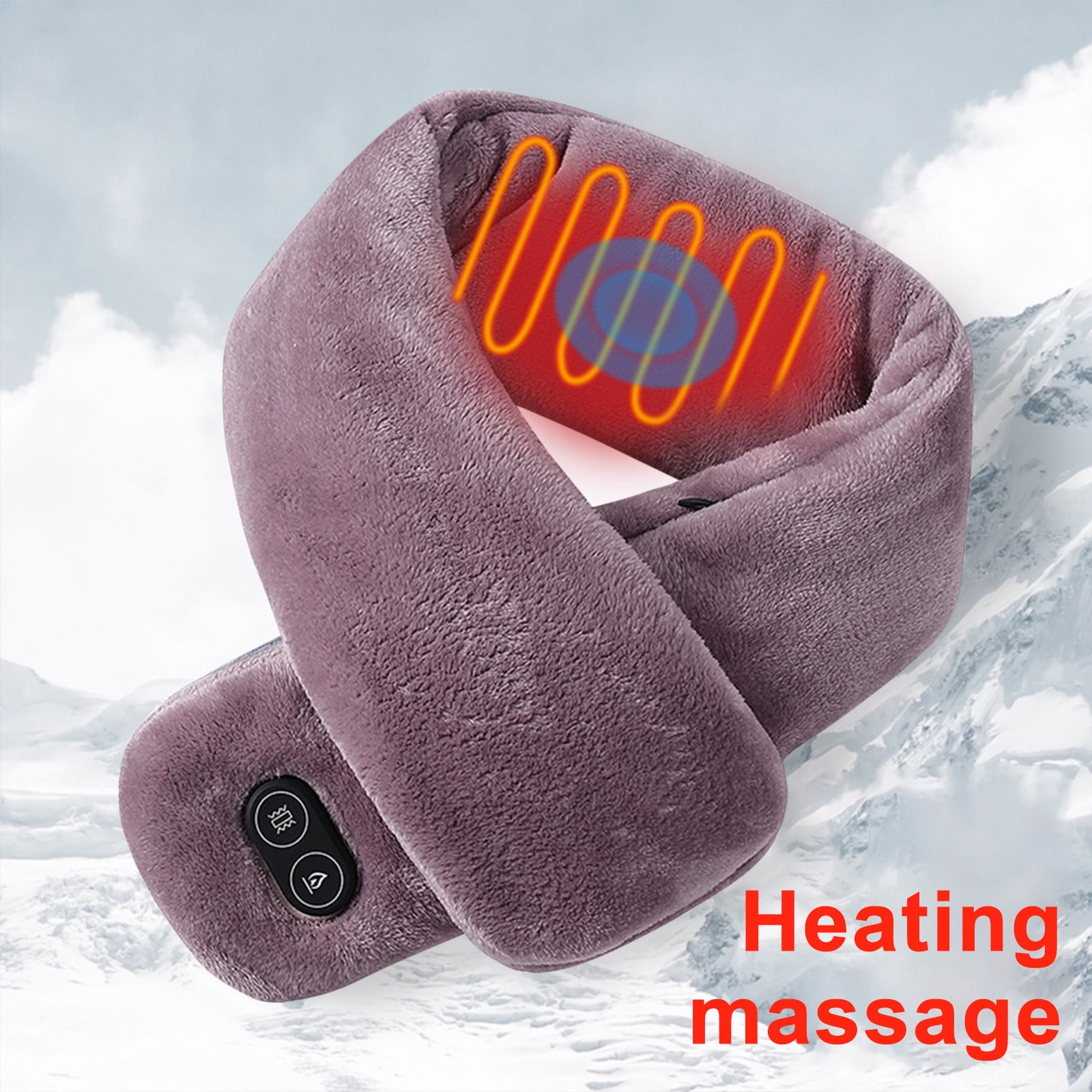 purcolt Neck Heating Pad, Heated Neck Wrap Heater Heated Scarf Unisex Long  Rechargeable Heating Scarf Dual Control Intelligent