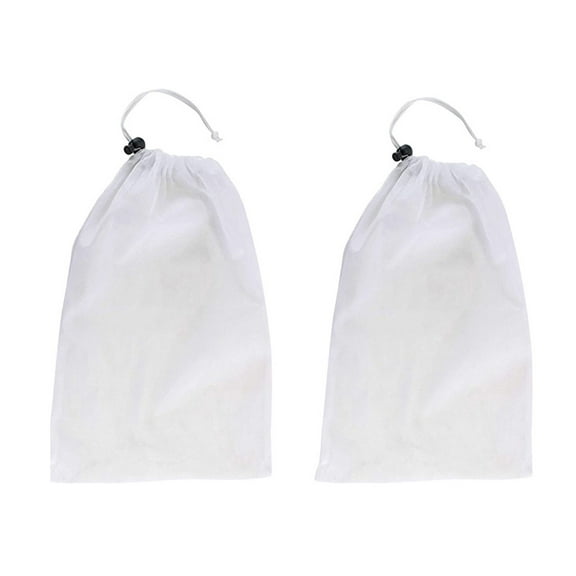 purcolt Pool Supply Fine Mesh Filter Bags for Leaf Vacuum Pool Cleaners Supplies, 13 x 8 Replacement Net Bags, Pull-N-Lock Cord, Holds Leaves & Debris - Universal Fit