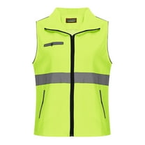 purcolt Reflective Safety Vest for Men Women with Multiple Zipper Pockets High Visibility Vest Hi Vis Construction Work Vest, Meets ANSI/ISEA Standards