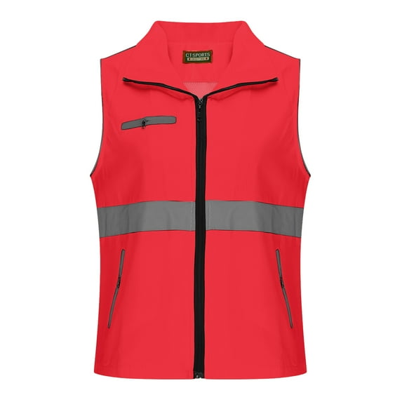 purcolt Reflective Safety Vest for Men Women with Multiple Zipper Pockets High Visibility Vest Hi Vis Construction Work Vest, Meets ANSI/ISEA Standards