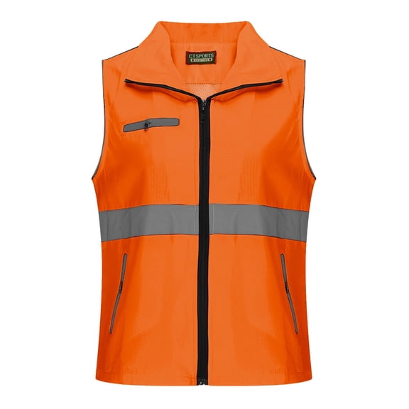 purcolt Reflective Safety Vest for Men Women with Multiple Zipper Pockets High Visibility Vest Hi Vis Construction Work Vest, Meets ANSI/ISEA Standards