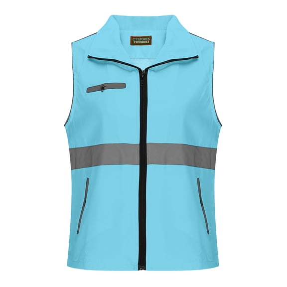 purcolt Reflective Safety Vest for Men Women with Multiple Zipper Pockets High Visibility Vest Hi Vis Construction Work Vest, Meets ANSI/ISEA Standards