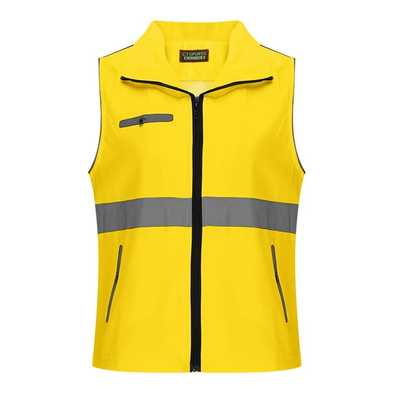 purcolt Reflective Safety Vest for Men Women with Multiple Zipper Pockets High Visibility Vest Hi Vis Construction Work Vest, Meets ANSI/ISEA Standards