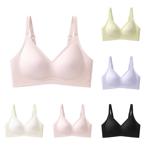 purcolt Seamless Bra for Women No Underwire Full Coverage Double Supportive Comfort Smoothing Everyday Bra