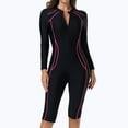 thumbnail image 1 of purcolt Shorty Wetsuits for Women One Piece Swimsuit Front Zip Diving Suits in Cold Water for Water Sports Swimming Surfing Diving, 1 of 9