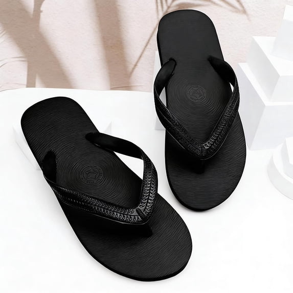YSUEJPF Slim Flip Flops for Women Soft Rubber Shoes Lightweight Basic Thong Sandals for Beach, Shower, and Everyday Wear