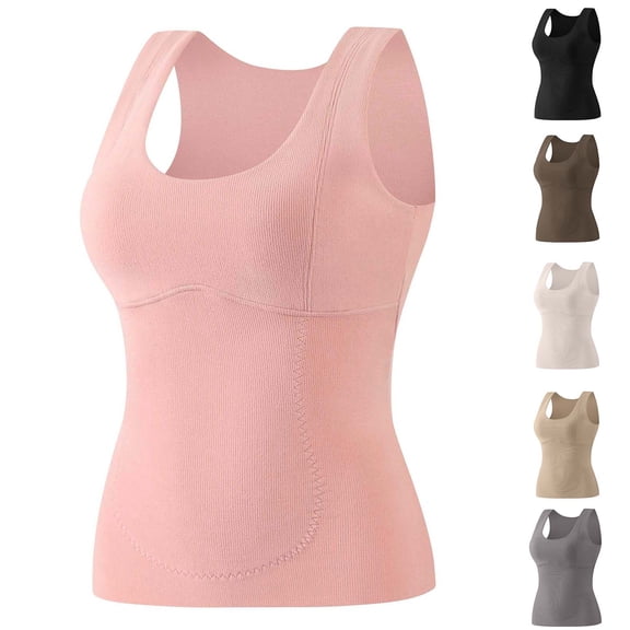 purcolt Thermal Tank Tops Women Underwear Tops Camisoles Sleeveless Undershirt Warm Base Layer Vest for Cold Weather