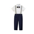 thumbnail image 1 of purcolt Toddler Baby Boys Dress Pants Kids Straight Leg Stretch Formal Wedding Suit Pants School Uniform Trousers Gentleman Clothes for 6M-10T, 1 of 3