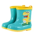 thumbnail image 1 of purcolt Toddler Dinosaur Rain Boots for 3-13 Years Boys and Girls, Unisex Kids Lightweight Waterproof Rubber Boots Soft PVC Rainboots Mud Shoes for Beach Outdoor Playing, 1 of 3