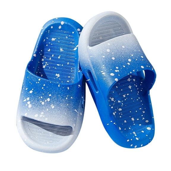 purcolt Toddler Kids Boys Girls Slides Summer Beach Pool Sandals Comfy Cushioned Thick Sole Non-Slip Bathroom Shower Slippers for Indoor and Outdoor