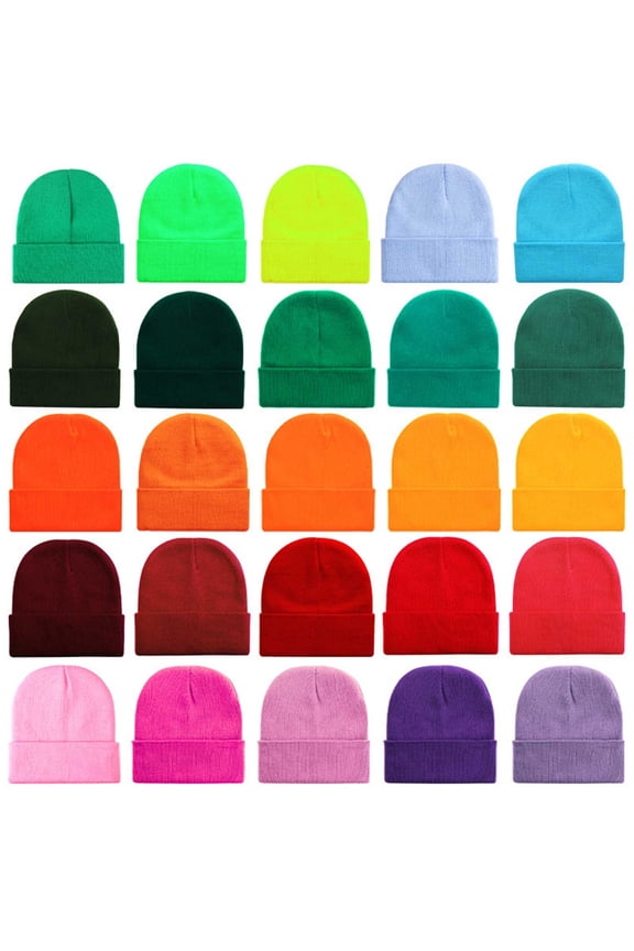 Winter Hats for Women & Men, Soft Warm Slouchy Knit Hat Stocking Hats Cuffed Plain Skull Caps for Cold Weather