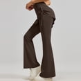 thumbnail image 1 of purcolt Women 2 in 1 Skirted Leggings Tummy Control High Waisted Flare Pants for Workout Yoga Tennis Fake Two Pieces & Side Drawstring, 1 of 9