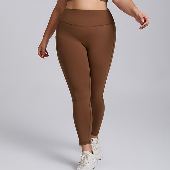 purcolt Women Plus Size Leggings with Pockets High Waisted Tummy Control Workout Gym Yoga Pants